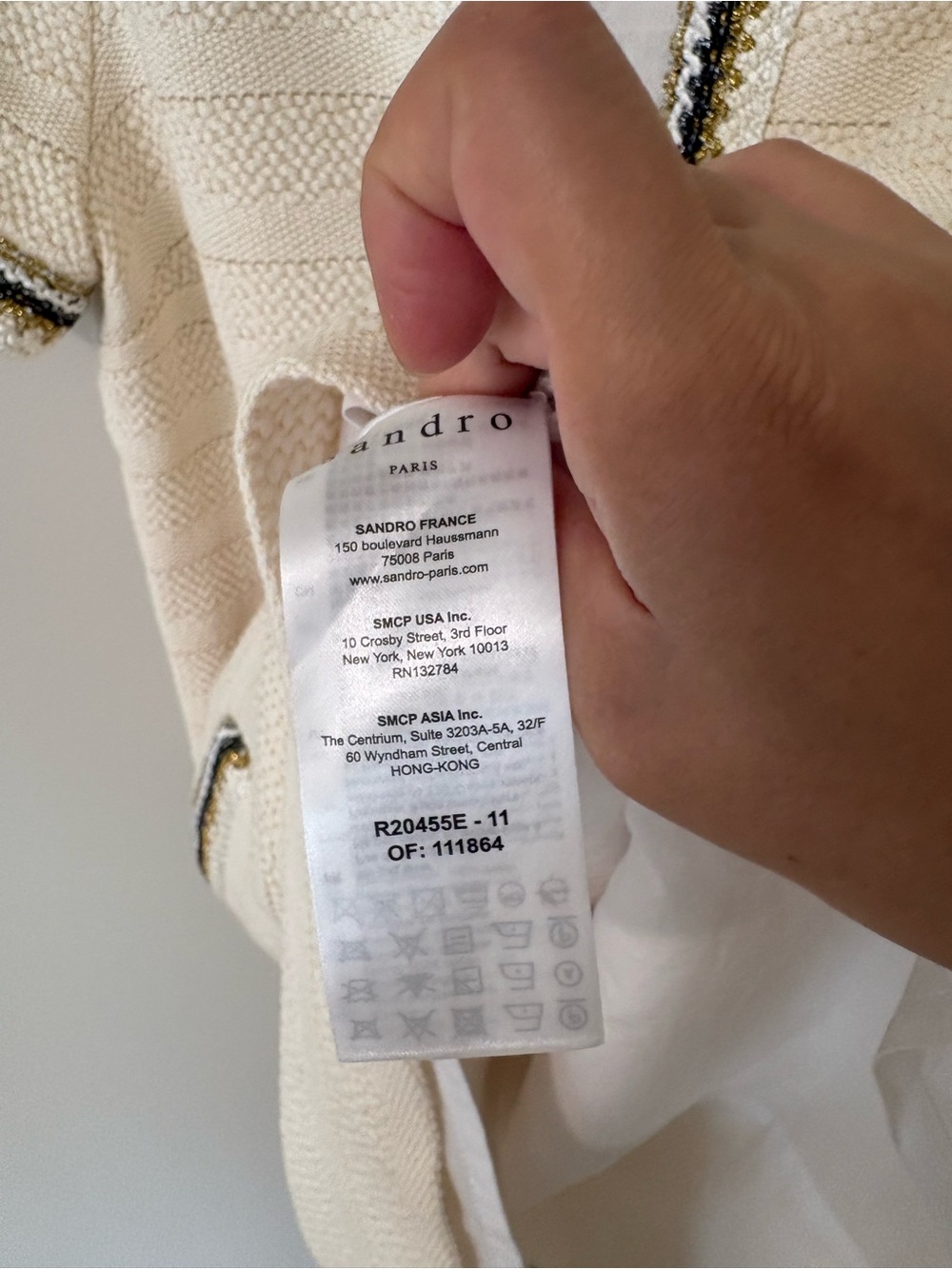 Sandro Knit Tweed Mini Dress Metallic Trim & Pockets Size36(S/US4) - Picture 9 of 12